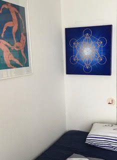 Handgemaltes Original: Blau strahlender Metatron Handgemaltes Original: Blau strahlender Metatron